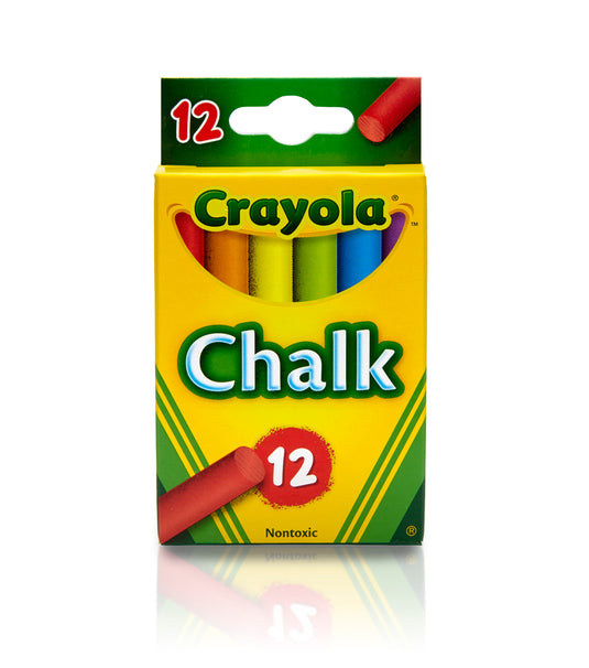 12ct Assorted Colored Chalk