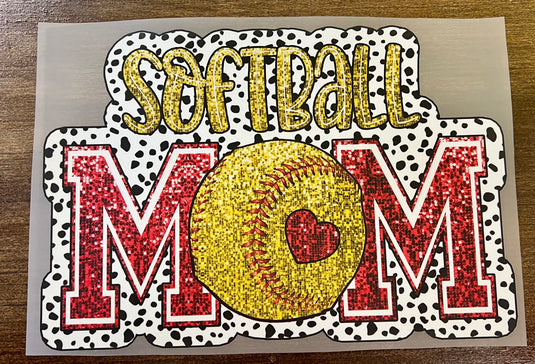 Softball Mom Glitter