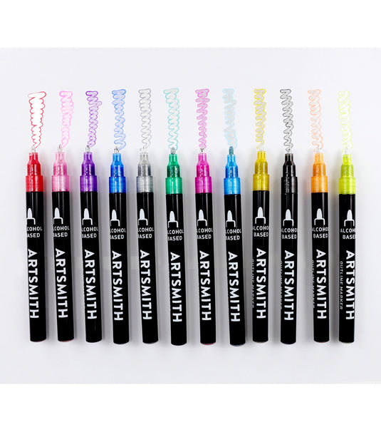 Artsmith 12 pk Outline Markers