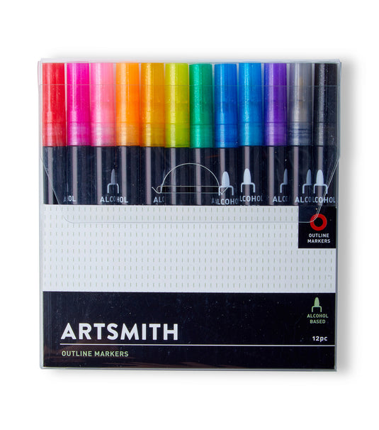 Artsmith 12 pk Outline Markers