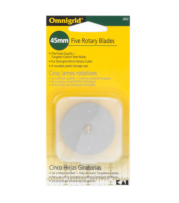 Omnigrid Rotary Replacement Blades 5-Pack, 45 mm