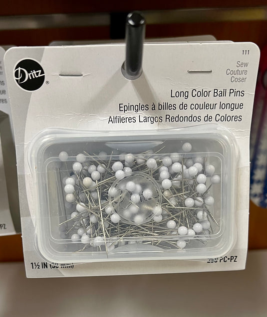 Dritz 1-1/2" Long Color Ball Pins, 250 pc