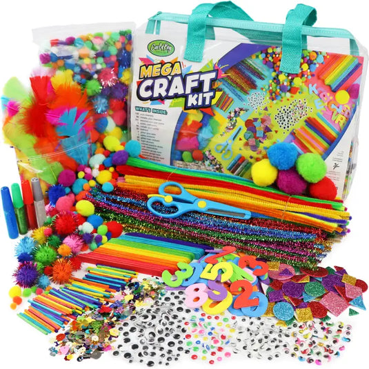 Mega Craft Kit - Kid's Craft Supplies in Carrying Case